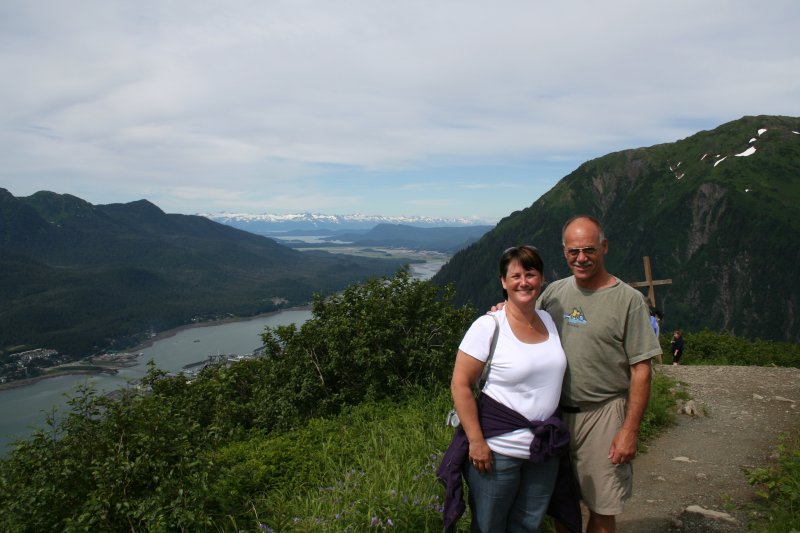 Hiking on Mount Roberts, Alaska
