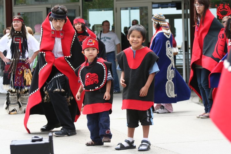 Tlingit Dancers at Juneau, Alaska