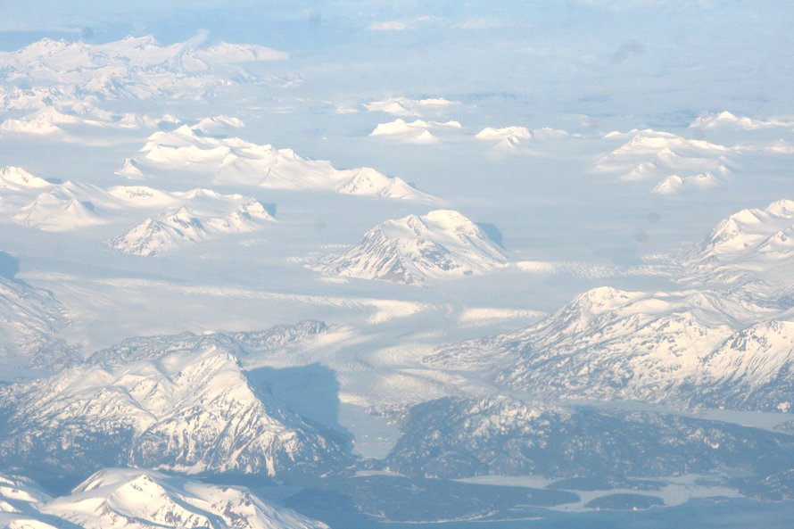 Aerial view of the Juneau Icefield, Alaska