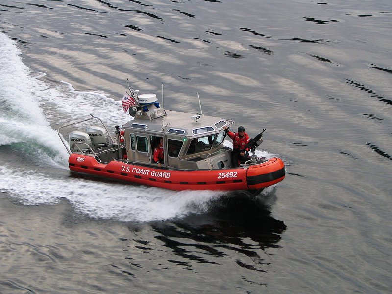Coast Guard Zodiacs at Ketchikan