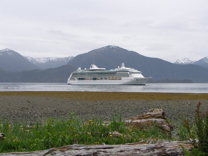 The Radiance of the Seas at Sitka