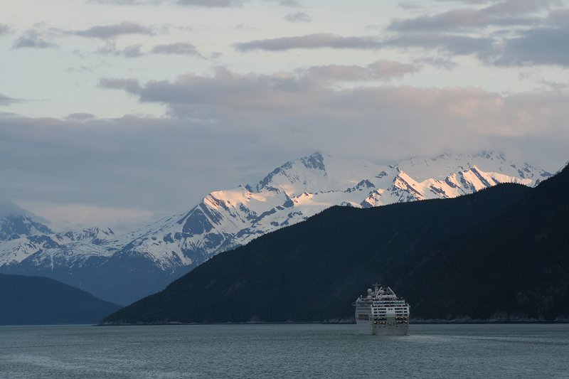 The Dawn Princess in Alaska