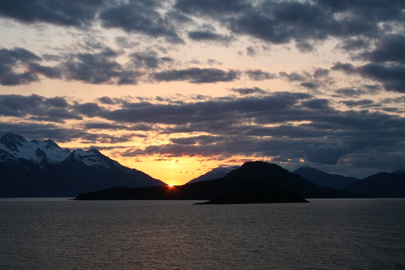 Sunset on Lynn Canal, Alaska