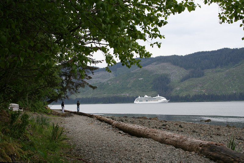 Icy Strait Point beach trail.