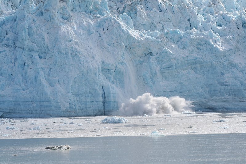 Calving at Hubbard Glacier, Alaska