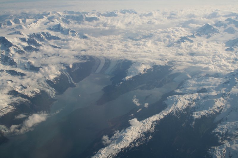College Fjord from 25,000 feet